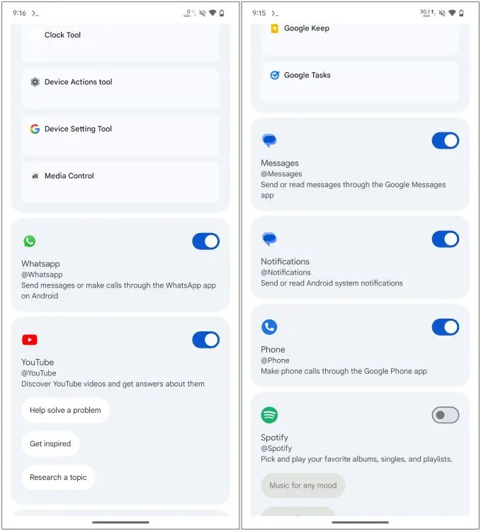 Google Gemini WhatsApp Messages